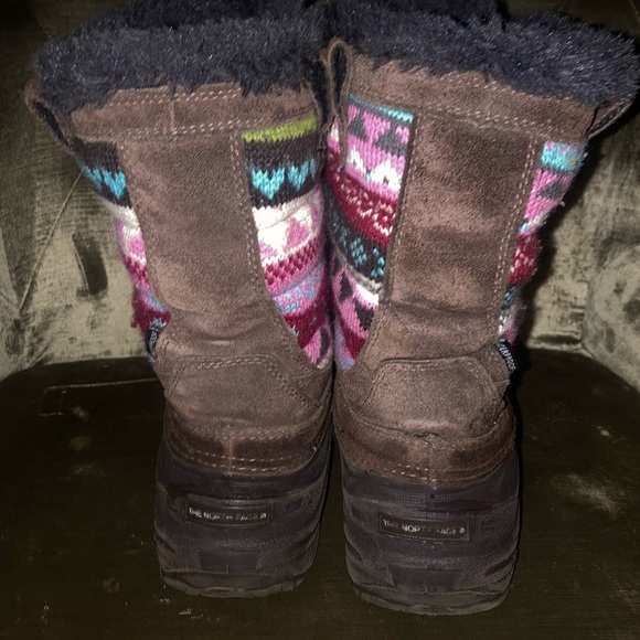 Big girls North Face winter boots size 3 - Picture 6 of 8
